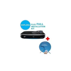 Fullkit - DStv Explora Decoder + Dish With Smart lnb – Back