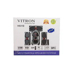 Vitron V631 3.1Ch Bluetooth Multimedia Speaker – Back