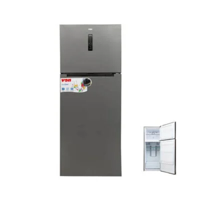 Hotpoint VON VART-56NHS Fridge, Top Mount Freezer, 425L - Silver