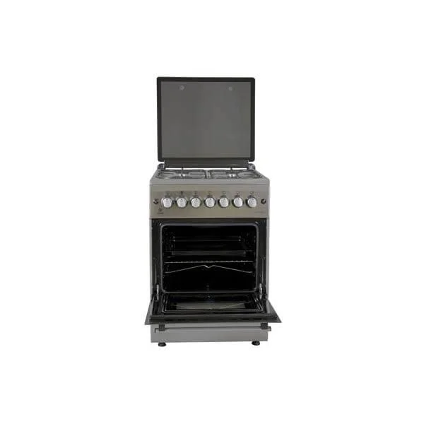 Mika Standing Cooker MST60PU4GHI/HC 4GAS 3 call 0711477775 or 0711114001 Mika MST60PU4GHI/HC Standing Cooker 60cm X 60cm 4GB, Electric Oven, Half Inox