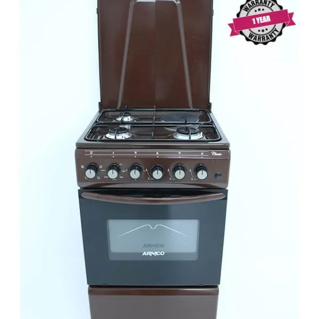 ARMCO Standing cooker GC-F5531PX(BR) 3gas ,1 electric standing cooker