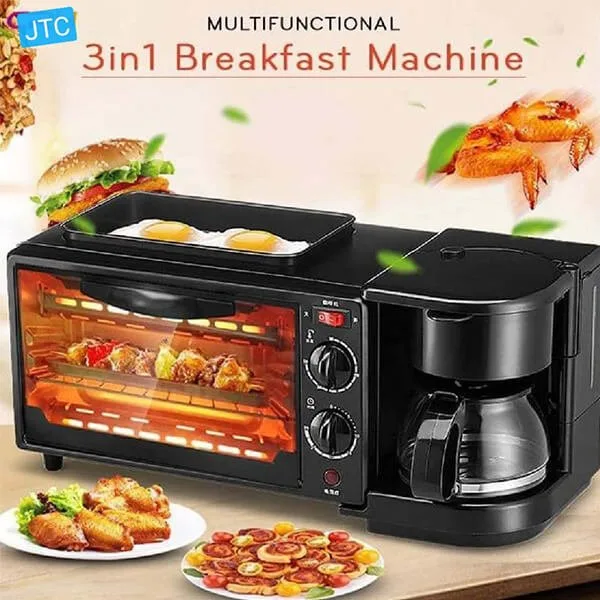 3 In 1 Breakfast Maker Machine With Grill