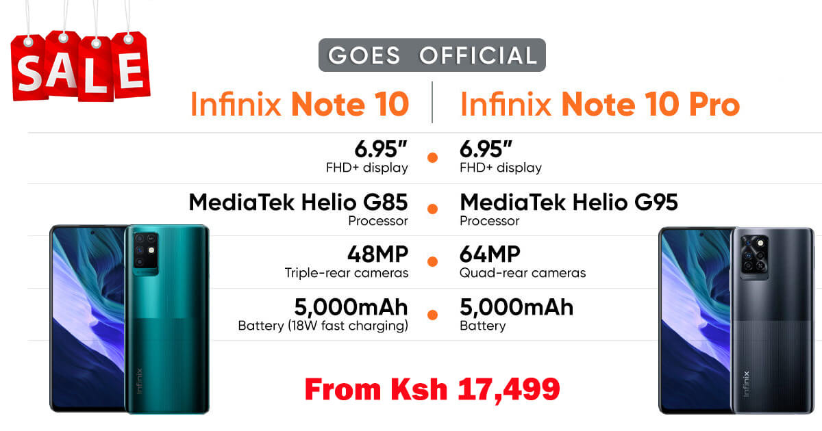 processor of infinix note 10