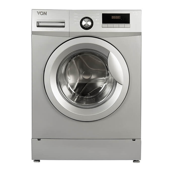 Von HWF-608S/VALW-06FXS Front Load Washing Machine Silver 6KG