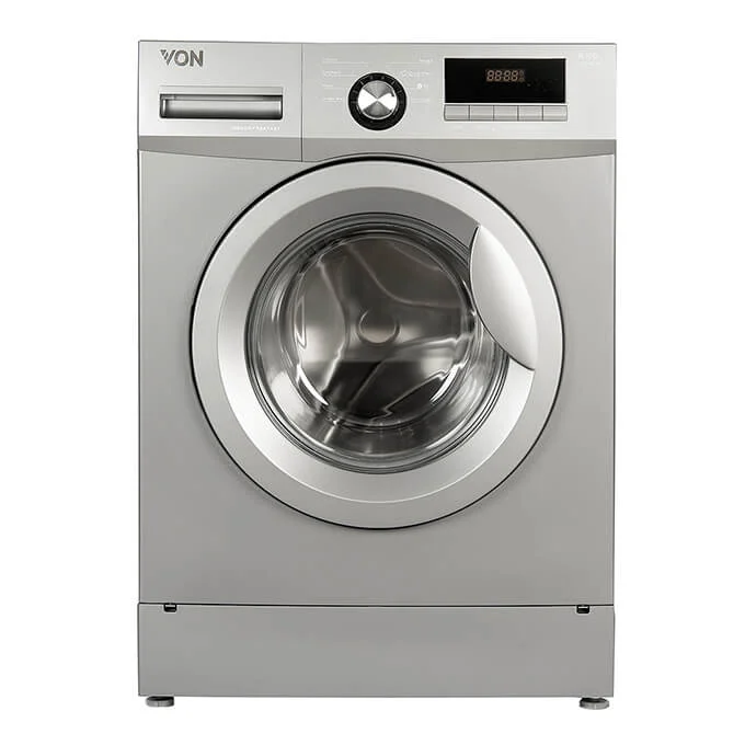 Von HWF-608S/VALW-06FXS Front Load Washing Machine Silver 6KG 1 call 0711477775 or 0711114001 Von HWF-608S/VALW-06FXS Front Load Washing Machine Silver 6KG