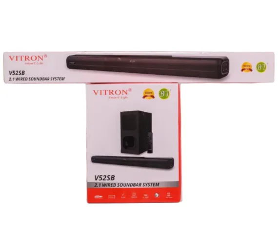 Vitron V52SB Soundbar System 8000W Deep Bass Wired Aux, USB, Bluetooth, Optical - Image 2