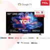 TCL 50V6C 50 inch 4K UHD Smart TV HDR10 Google TV Dolby Audio Voice control 2025 Model
