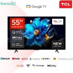 TCL 55P7K 55 inch QLED 4K TV 2025 Ultra HD HDR Google TV Dolby Atmos, Dolby Vision, HDR10+ 60Hz