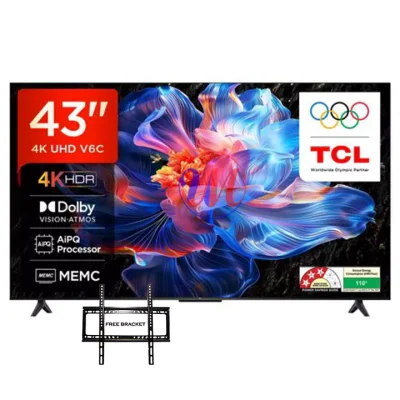 TCL 43V6B 43 Inch UHD 4K Google Smart TV