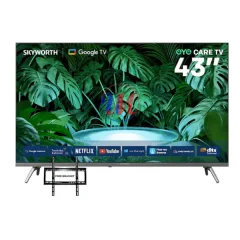 Skyworth 43G6500 43 inch 4K UHD Google TV Smart Android with Eye Care Frameless Bluetooth – Front