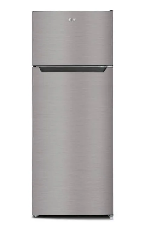 MIKA FRIDGE 211L 2 Door Line Silver Dark MRDCD211LSD(MRDCD105LSD)