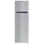 MIKA Fridge 261L 2 Door Top Mount Freezer Defrost (Direct Cool) Line Silver Dark