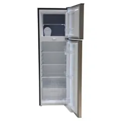 MIKA FRIDGE 168L 2 Door Line Silver Dark MRDCD168LSD(MRDCD95LSD) – Open