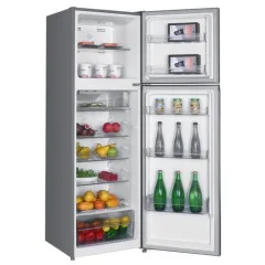 MIKA FRIDGE 247L MRNF247XLB 2 Door Inox Line Brush – Open