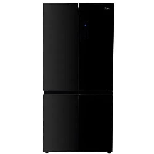 Mika Fridge 592L 4Door Bottom Mount Freezer MRNF4D592GBV Black Glass