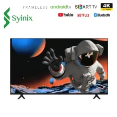Syinix 55 Inch Smart TV Android 55U51 4K UHD HDR Frameless Bluetooth – Front