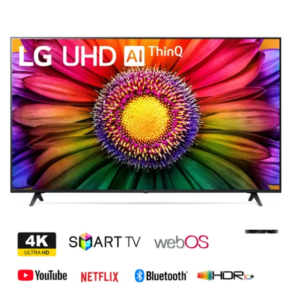 LG 50 Inch Smart TV UR80 Series 4K UHD WebOS AI ThinQ HDR10 60Hz Magic Remote Bluetooth (50UR80006LJ)
