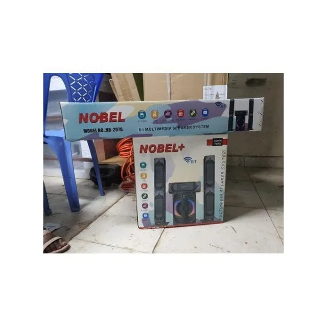 Nobel Plus NB-2070 5.1ch Subwoofer 55,000W PMPO Bluetooth Multimedia Speaker System Price in Kenya – Powerful Surround Sound