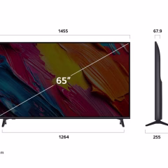 LG 65 inch QNED AI QNED70 4K Smart TV AI Magic remote HDR10 webOS25 2025 – Back