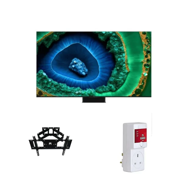TCL 75-Inch 75C855 Premium QD-Mini LED 4K TV Bundle Package Stunning Display Kenya
