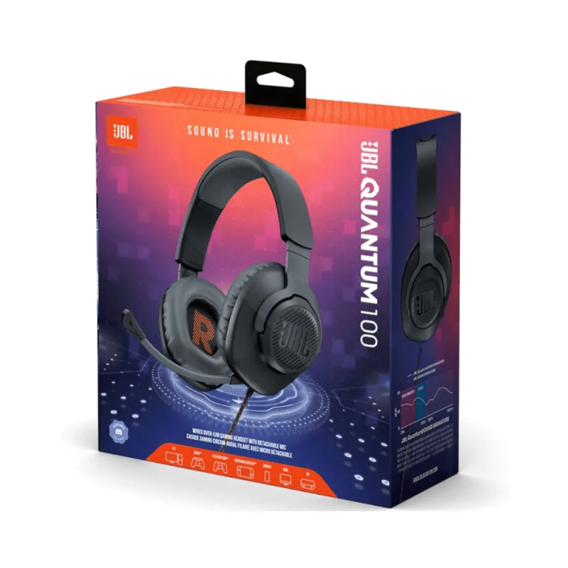 JBL Quantum 100 M2 Wired Gaming Headset – View 5