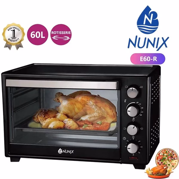 Nunix Electric Rotisserie Oven 60L – Large Capacity Multi-Function Baking & Roasting Oven for Home & Commercial Use in Kenya