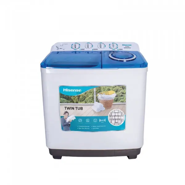 Hisense Washing Machine 11Kg Twin Tub WSRB113W – Powerful Semi-Automatic Laundry Solution