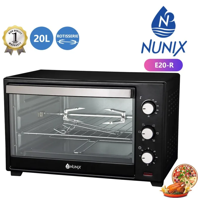  Nunix Electric Rotisserie Oven 20L Black kenya – Front